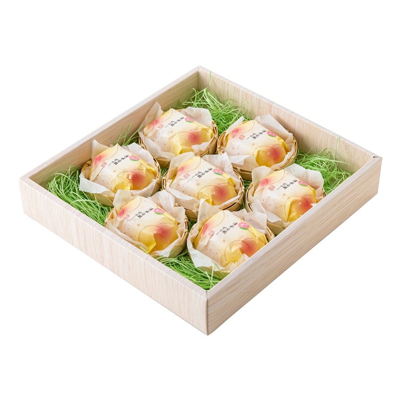 【ポイント２倍商品】お中元・夏ギフト大久保白桃（桃ゼリー） ８個入